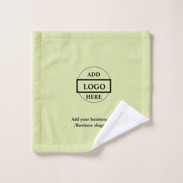 Logo personnalisé simple et élégant ici société (Gant de toilette)