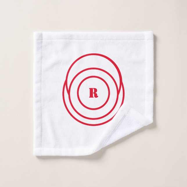 Logo personnalisé simple et élégant ici société (Gant de toilette)