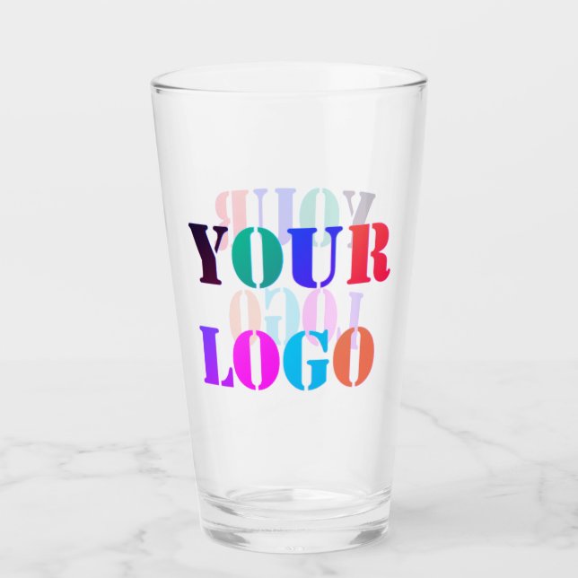 Logo personnalisé Verre promotionnel pour les entr (Devant)