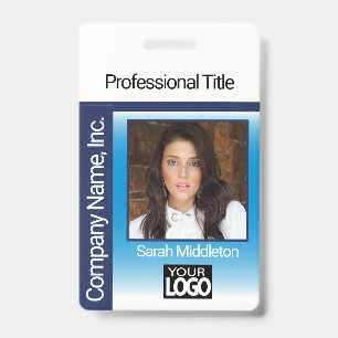 Logo Photo Badge - Blue