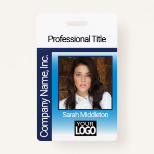 Logo Photo Badge - Blue