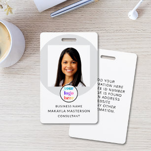 Logo Photo Employee ID  Badge