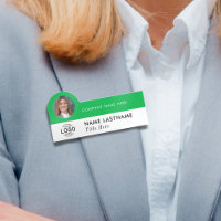 Logo Photo ID Modern Sleek Green Business Company