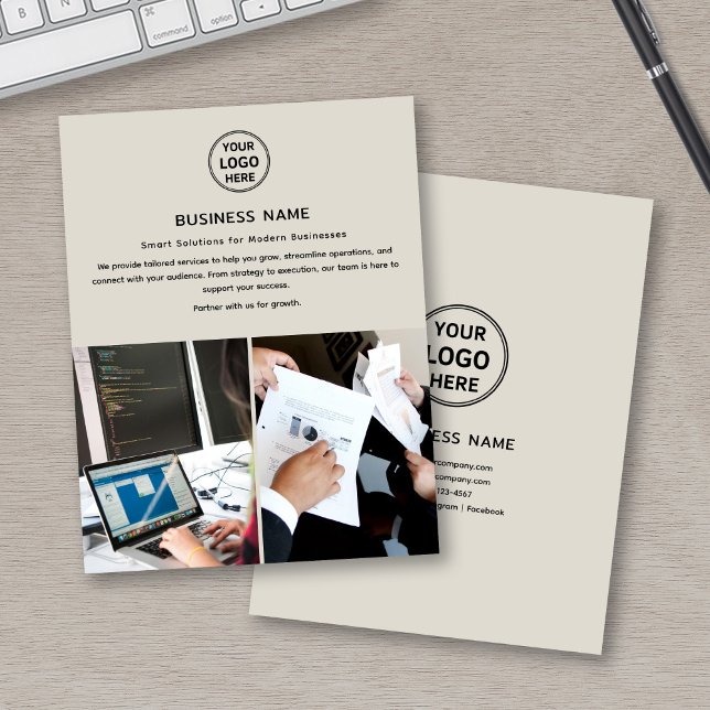 Logo Photo Modern Professional Business Flyer (Logo Photo Modern Professional Business Flyer)
