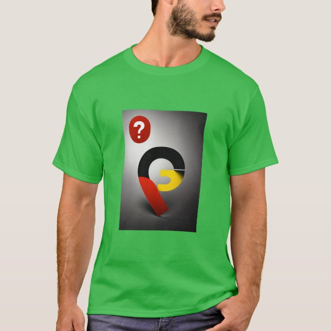 Logo picture with a question mark  T-Shirt (Front)