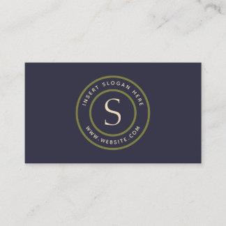 Logo Plain Evening Blue Guacamole Vanilla Custard Business Card