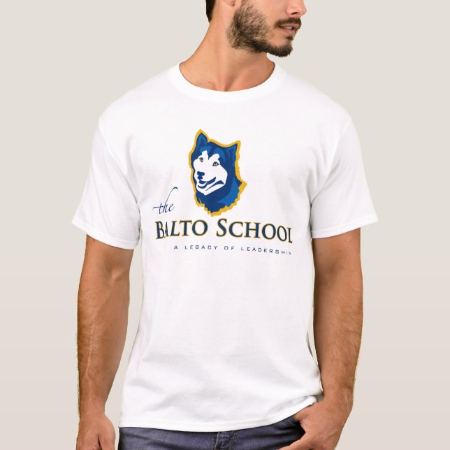 Logo principal de Balto de T-shirt d'école de (Devant)