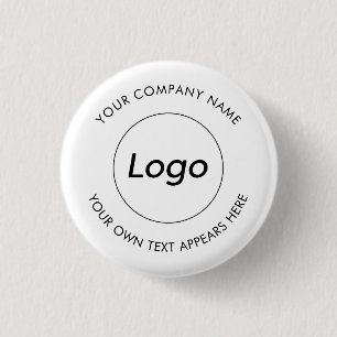 Logo Professional Business promotional 1 Inch Round Button