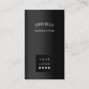 Logo Professional  Consulting Investment Black VIP Business Card