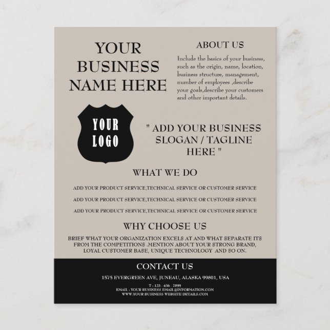 Logo Professional New Business Advertising  Flyer (Front)