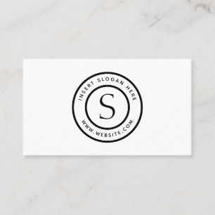 Logo Professional Plain Simple Modern Business Card