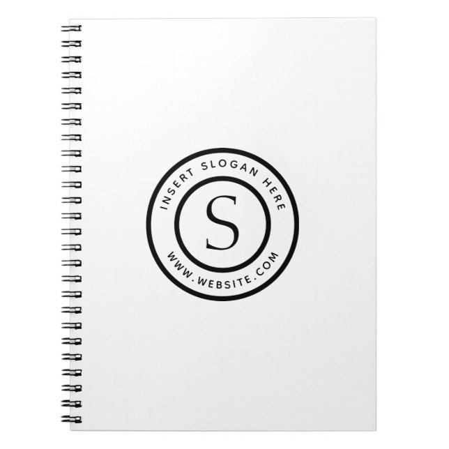 Logo Professional Plain Simple Modern Notebook (Front)
