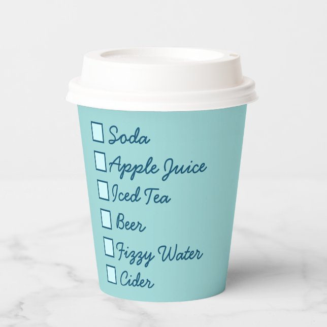 Logo Professional Serving Branded Fresh Drinks Paper Cups (Front)