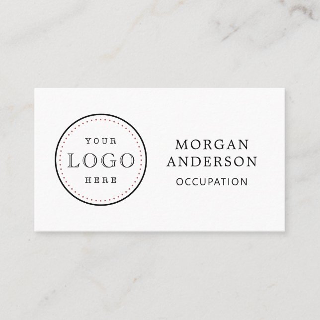 Logo professionnel Code QR Carte de visite simple (Devant)
