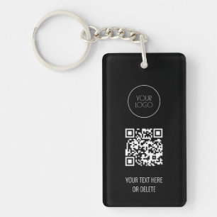 Logo professionnel de code QR noir et blanc