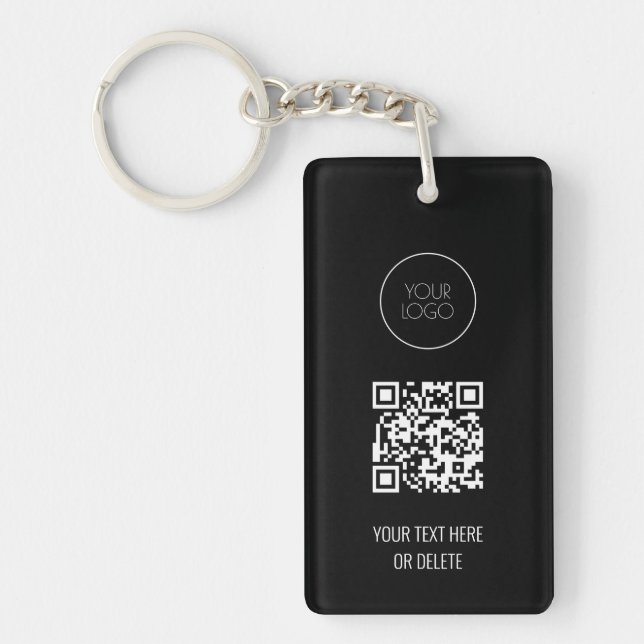 Logo professionnel de code QR noir et blanc (Devant)