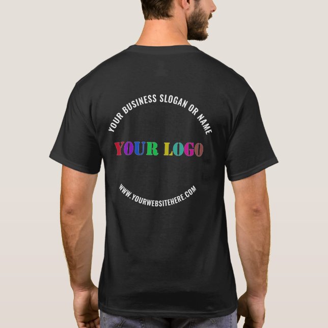 Logo professionnel personnalisé et T-shirt promoti (Dos)