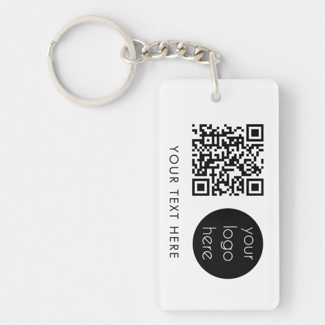 Logo professionnel QR Code et texte blanc (Devant)