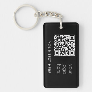 Logo professionnel QR Code et texte noir