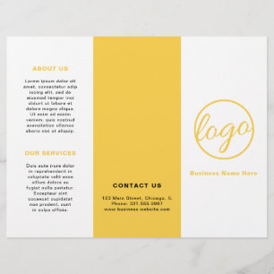 Logo Professionnel Simple Jaune Tripli Brochure