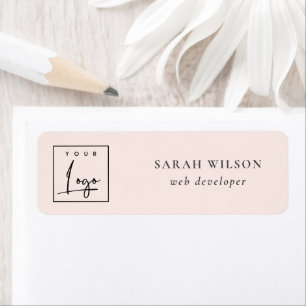 Logo promotionnel personnalisé Blush Pink simple