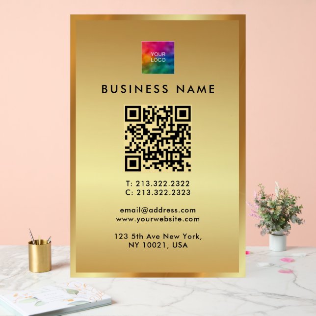 Logo promotionnel QR Code Gold Branding Glamor (Mariage)