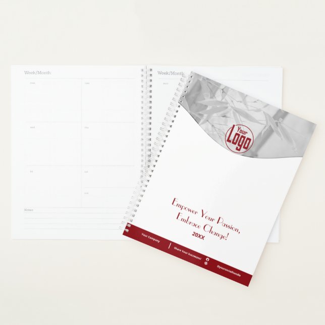 Logo promotionnel Red White Life Coach Company (Devant avec enveloppe)