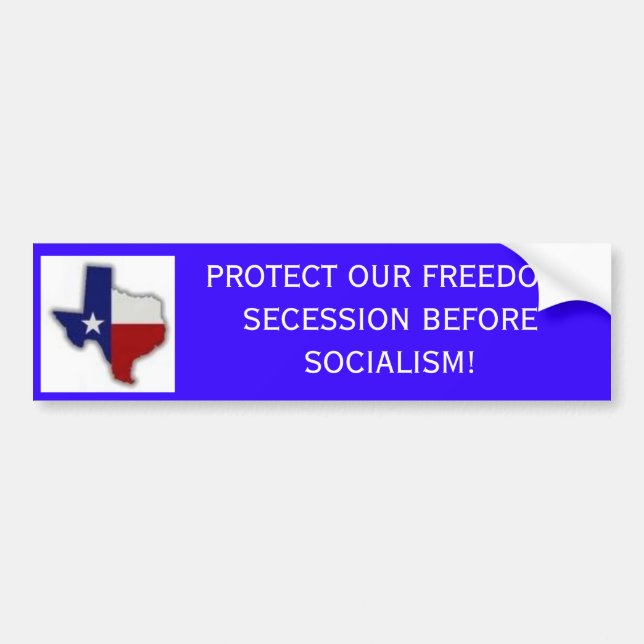 logo, PROTECT OUR FREEDOM! SECESSION BEFORE SOC... Bumper Sticker (Front)