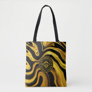 Logo PSGC avec Sac fourre-tout liquide noir et or
