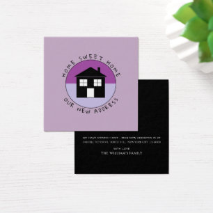 Logo Purple House, Carte de changement d'adresse