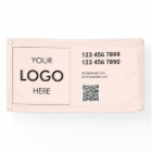 Logo QR Code Bannière professionnelle moderne