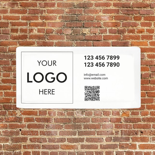 Logo QR Code Business Professional Banner (Creator Uploaded)