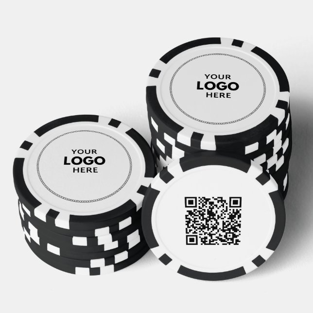 Logo QR Code Custom Poker Chips (Stack)