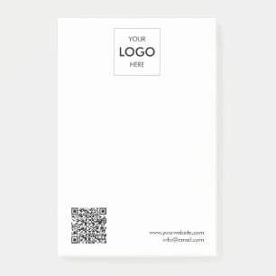 Logo QR Code Minimalist Post-it Notes