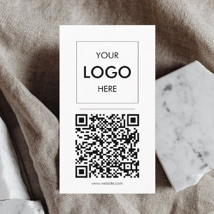 Logo QR Code minimaliste Carte de visite professio