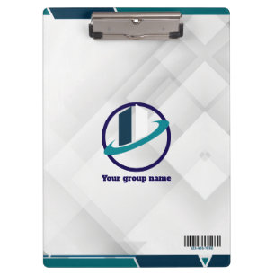 Logo & QR CODE white background Clipboard