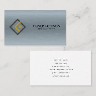 Logo Real Estate Agent Construction Business Card