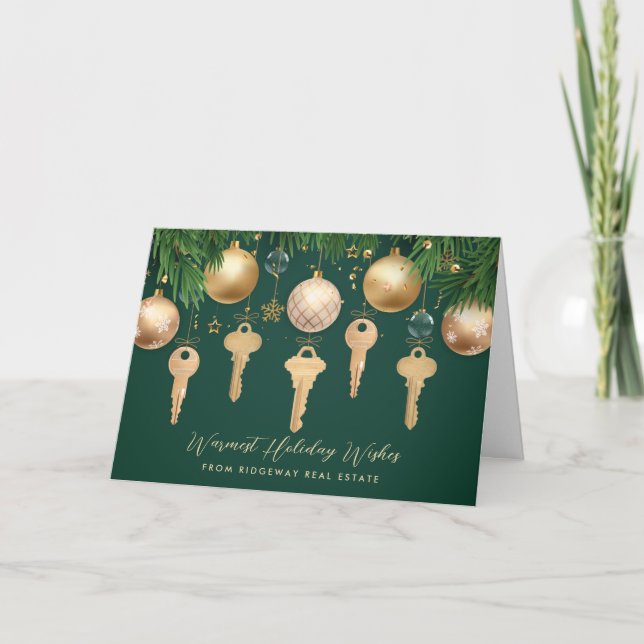 Logo Real Estate Holiday Card (Front)