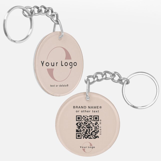 Logo recto verso et code QR sur Blush Company Busi (Créateur téléchargé)