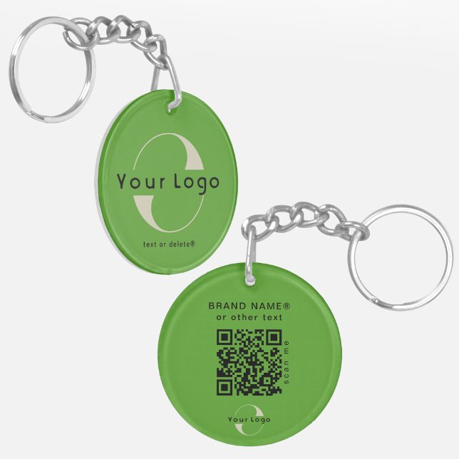 Logo recto verso et code QR sur Green Company Busi (Créateur téléchargé)