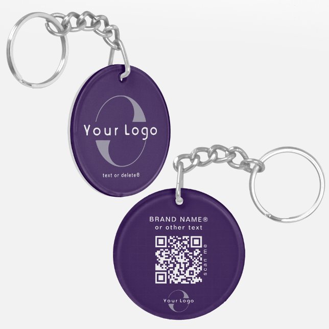 Logo recto verso et code QR sur Purple Company Bus (Créateur téléchargé)
