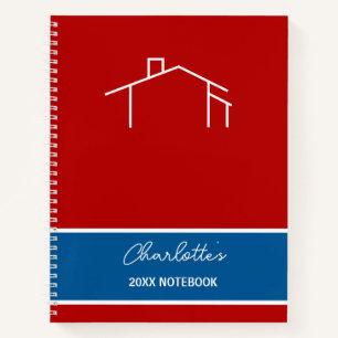 Logo Red White Blue Business Planner Notebook