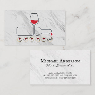 Logo Red Wine Pour Carte Punch