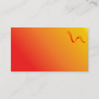 Logo rouge et orange, carte de visite