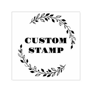 Logo rubber stamp, logo stamp, business branding self-inking stamp