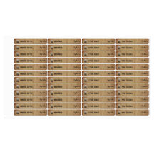 Logo Rustique Étiquettes de produits cosmétiques