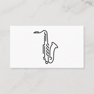 Logo saxophone - Carte de visite
