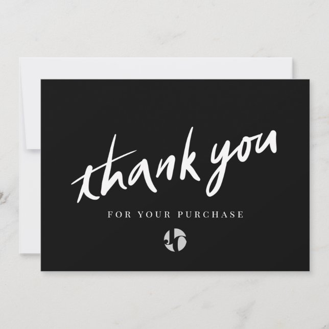 Logo Script Black Thank You (Front)
