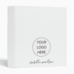 Logo Script Name Personalized Business Home Office Binder