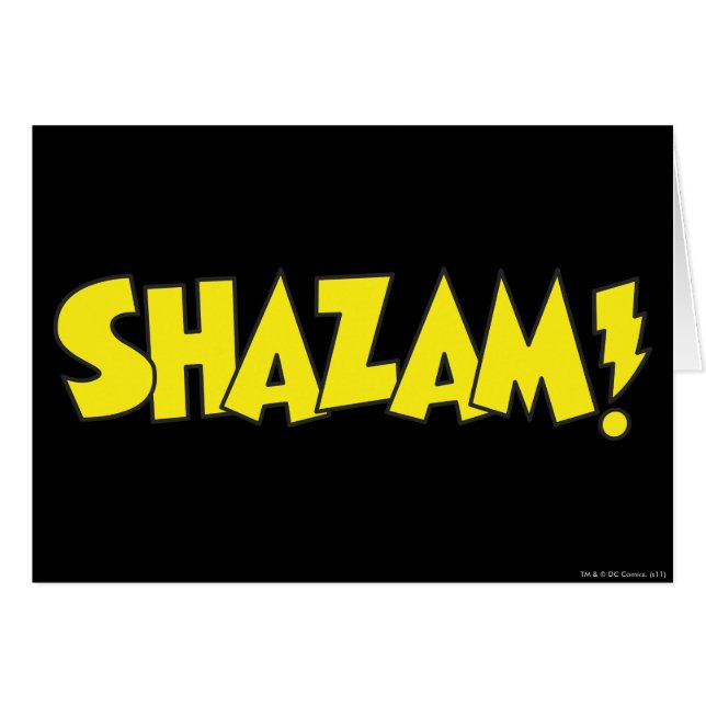Logo Shazam Jaune (Devant horizontal)